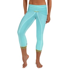 Classic Jasmine Inspired Running Costume Leggings for Princess Run