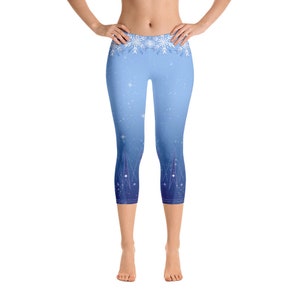 Elsa Inspired Running Costume Leggings for Princess Run Half Marathon | Transformation