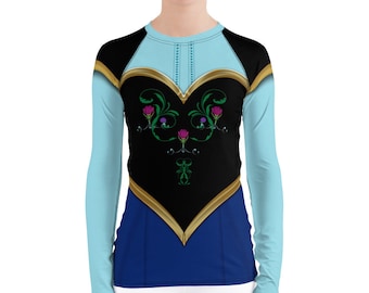 Anna Inspired Running Costume Top for Princess Run Half Marathon Weekend | Anna Costume | Norwegian Princess Shirt for Women | Frozen