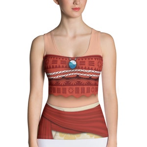 Moana Inspired Running Costume Tank Top for Princess Run Half Marathon | Wine & Dine | Halloween