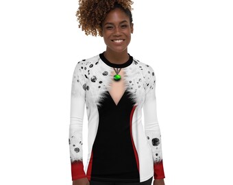 Cruella De Vil Inspired Costume Top for Wine & Dine  | Princess Run Half Marathon Weekend | Halloween | Villain
