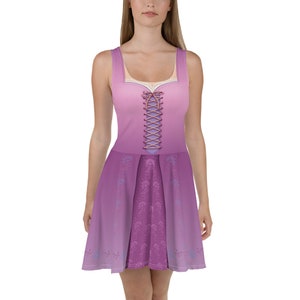 Rapunzel Inspired Running Costume Dress for Princess Run Half Marathon | Wine And Dine | Twirly Skirt | Halloween Costume