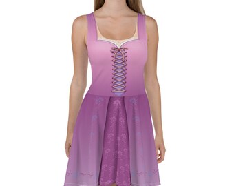 READY-TO-SHIP | Rapunzel Inspired Running Costume Dress for Princess Run Half Marathon | Wine And Dine | Twirly Skirt | Halloween Costume