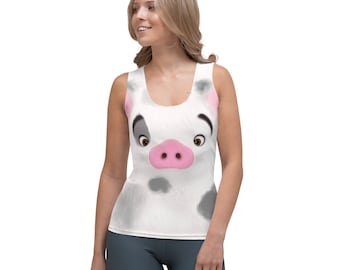 Pua Running Costume Tank Top for Princess Run Half Marathon Weekend | Springtime Surprise | Wine and Dine | Halloween | Moana
