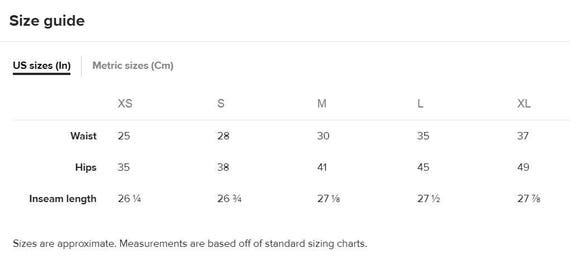 Black Diamond Size Chart