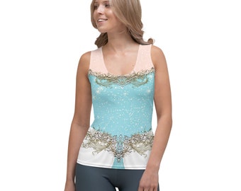 Cinderella Inspired Running Costume Top for Marathon Weekend | Wine & Dine | Princess Run | Fairytale Costume