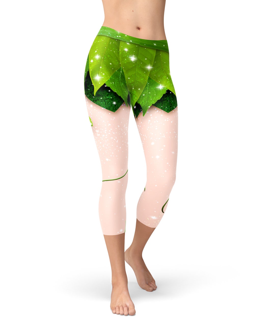 Pink Fairy Pattern Print Women Leggings