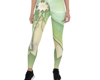 Frog Princess Costume Leggings for Princess Run | Marathon Weekend | Wine and Dine | Running Costume | Halloween