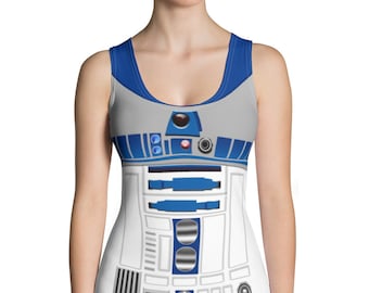 Entrusted Robot Inspired Running Costume Tank Top | Light Side