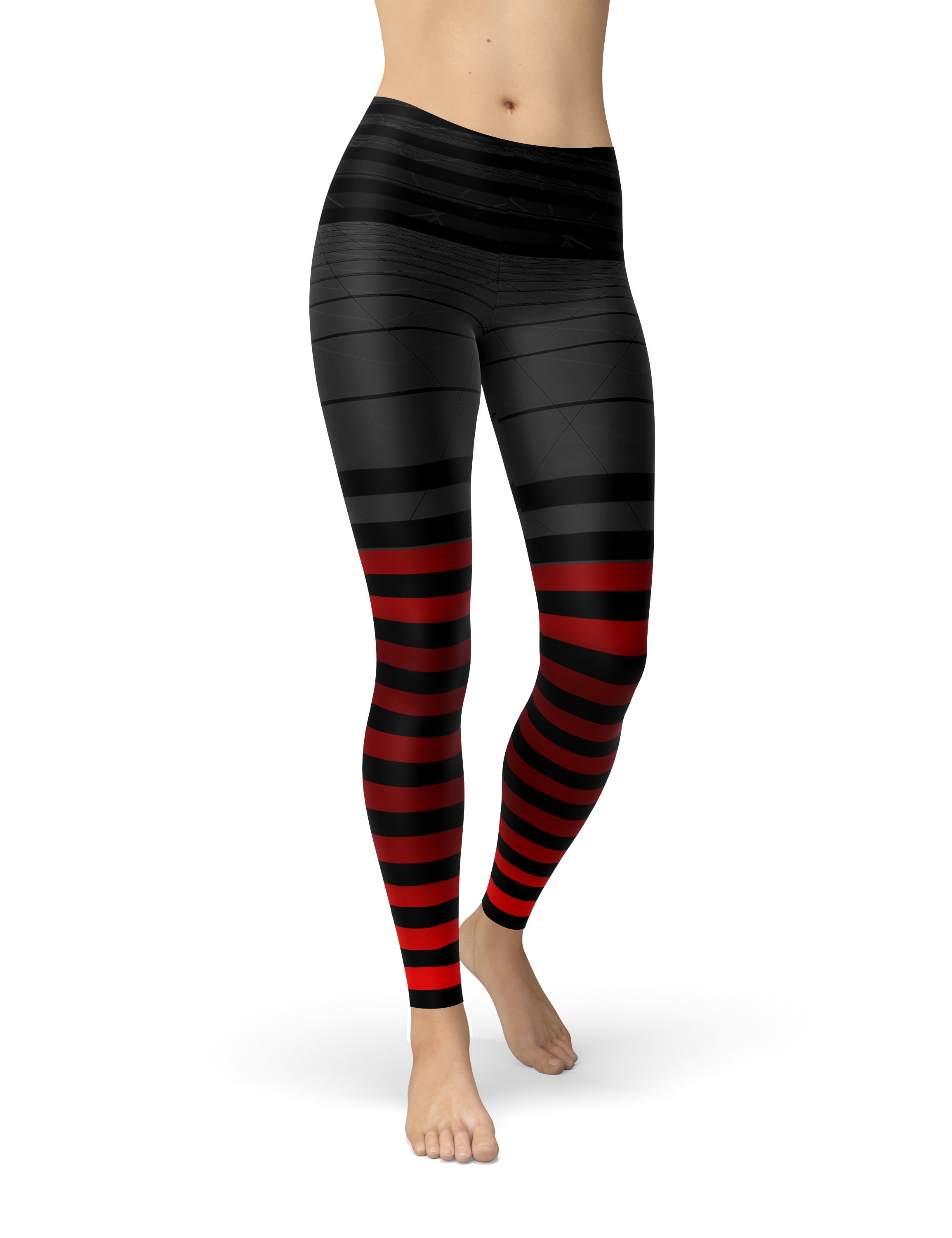 Red And Black Yoga Pants