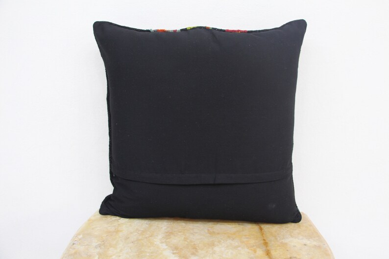 Handwoven Bessarabian Floral Kilim Cushion 60x60cm 24x24ft,Decorative Boho Pillow Kilim Cushion Handmade lumbar L462