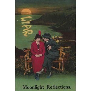 Original vintage Bamforth & Co &quot;Moonlight Reflections&quot;  #2311 Printed In England Postcard