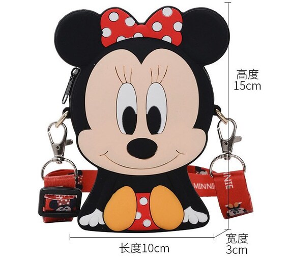 Disney Mickey Mouse And Minnie Mouse Silicone Crossbody Bag Etsy