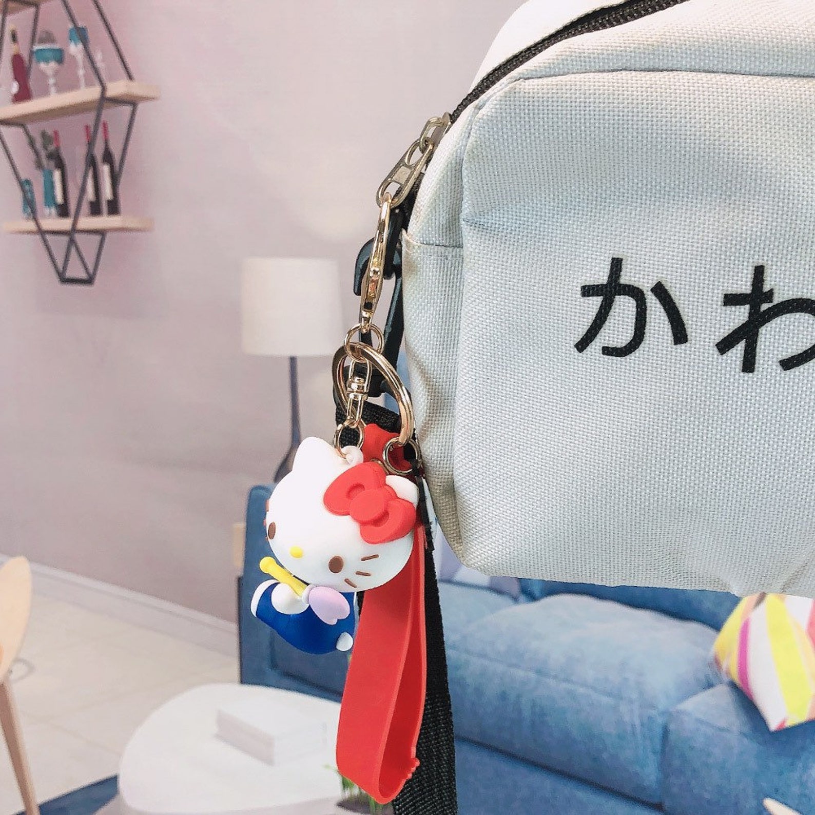 Hello Kitty Keychain Etsy