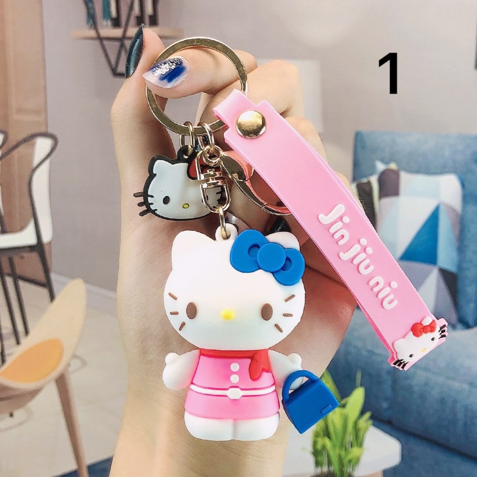 Hello Kitty Keychain Etsy