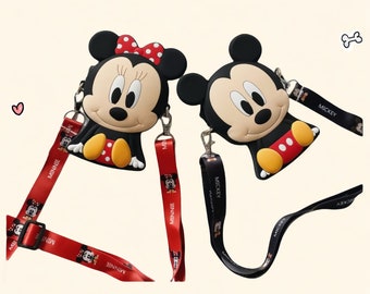 Lindo bolso bandolera Mickey/Minnie, bolsos Mickey/Minnie