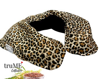 Heated Neck Shoulder Wrap: Organic Flaxseed Pillow, Comfort Care Gift