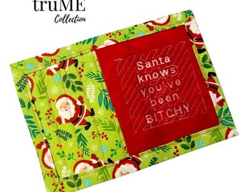 Embroidered Mug Rug - Snack Mat: Cute Whimsical Prints, Handmade in the USA