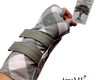 Adjustable Heated Hand Wrist Wrap, Organic Flaxseed Warmer, Pain Relief Gift