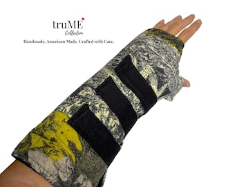 Handmade Organic Flaxseed Hand Warmer Wrist Wrap: Extra Long Hand and Forearm Heat Pack