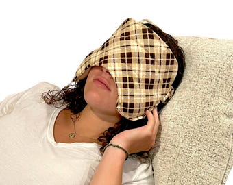 Extra Large Soft Sleep Mask with Elastic Strap – Handmade in USA