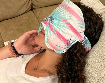Organic Flaxseed Weighted Sleep Mask – Cotton Flannel, Handmade in USA