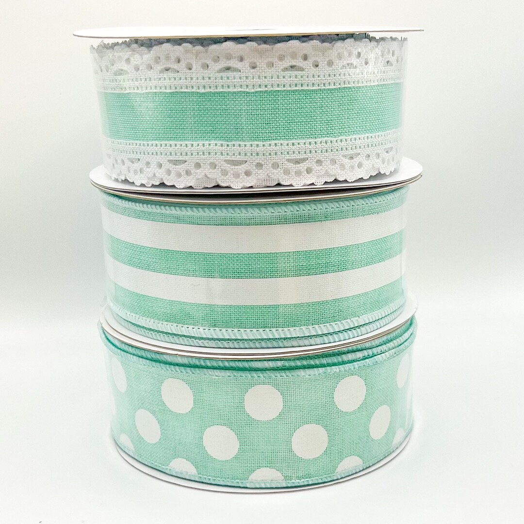 Wired Ribbon for Wreaths Spring Ribbon Easter Ribbon Ribbon Etsy