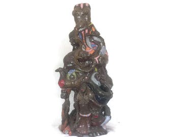 Ceramic Sculpture Figurative Art Figurative Sculpture Brown Sculpture Female Art Garden Sculpture Ceramic Planter Ceramic Art Clay Art Patio