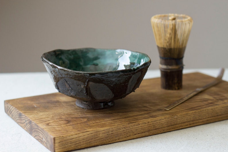 Bamboo Whisk Matcha Tea Start Up Kit 5 items Includes Matcha Bowl Scoop and Stand for Traditional Japanese Tea Ceremony