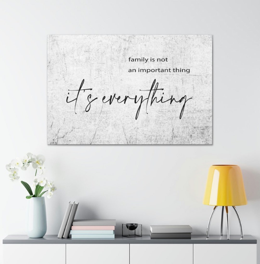 Family is Everything Home Decor Wrapped Canvas - Etsy