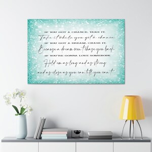 Take a Chance Encouragement Adventure Home Decor Wrapped Canvas