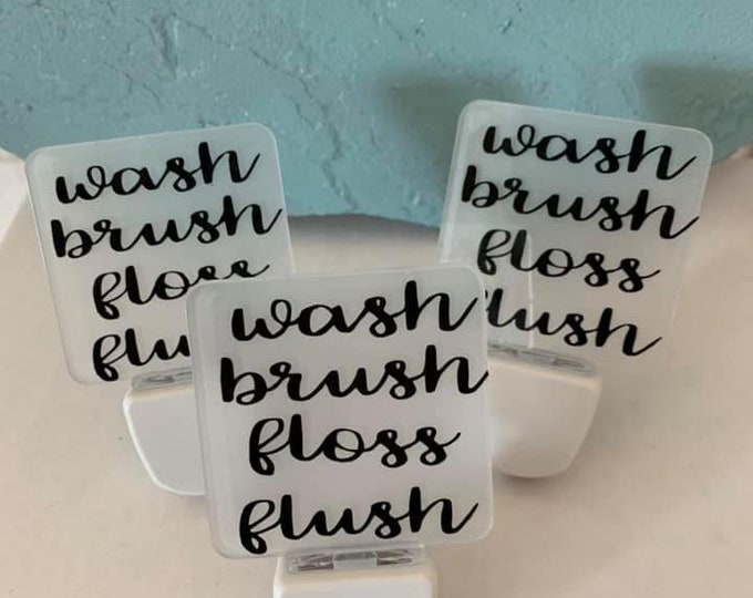 brush floss and flush LED Nightlight Wash