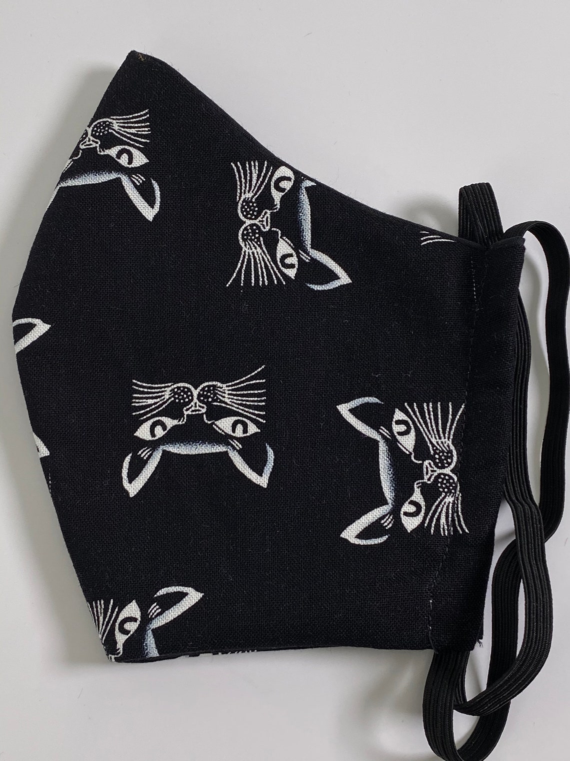 Cat Face Masks Made in USA Filter Etsy
