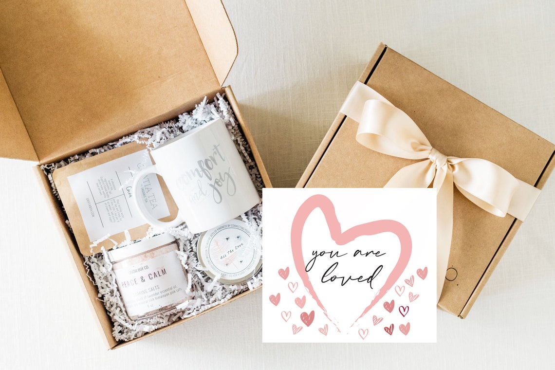 You Are Loved Care Package For Grieving Friend Sympathy Etsy