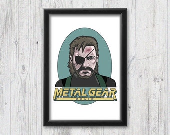 Cartel sólido de metal gear