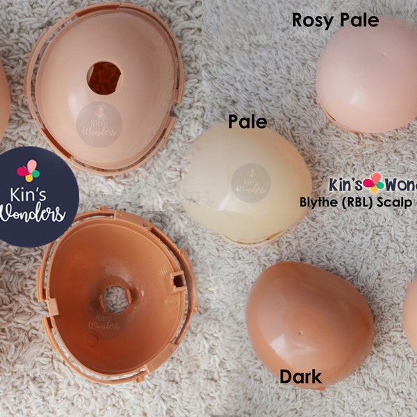 Blythe Soft Scalp & Hard Dome - PVC 12" Doll Customising Dome Plate Kit, Dome Shell, Doll Customise Kit, Reroot Rescalp - DIY Kit Blythe RLB