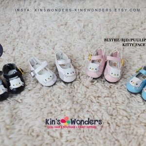 2.5cm Blythe Shoes, Pullip, Shoes for BJD, Ruruko, Licca, Pure Neemo, Jerryberry, Momoko Miniature Cat Kitty Shoes for 1/6 Doll UK Shop