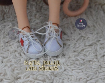 Small doll shoes, Sneakers for Blythe, Pullip doll shoes BJD, Ruruko, Licca, Pure Neemo, Jerryberry, Momoko Mini Shoes for 1/6 dolls 2.5cm