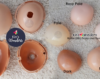 Blythe Soft Scalp & Hard Dome - PVC 12" Doll Customising Dome Plate Kit, Dome Shell, Doll Customise Kit, Reroot Rescalp - DIY Kit Blythe RLB