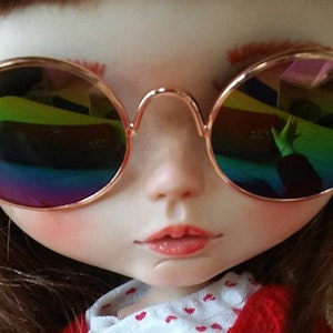 Blythe Pullip 18-inch Doll Glasses & Sunglasses Black Pink Gold Cute, fake Glasses, Custom Blythe, Doll Making OOAK Repaint Accessories