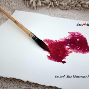 high quality squirrel mop headbrush watercolour