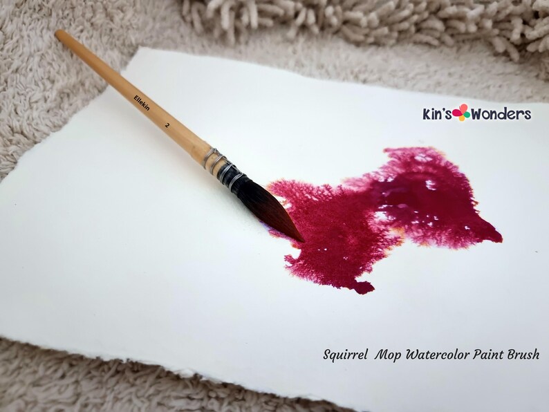 high quality squirrel mop headbrush watercolour