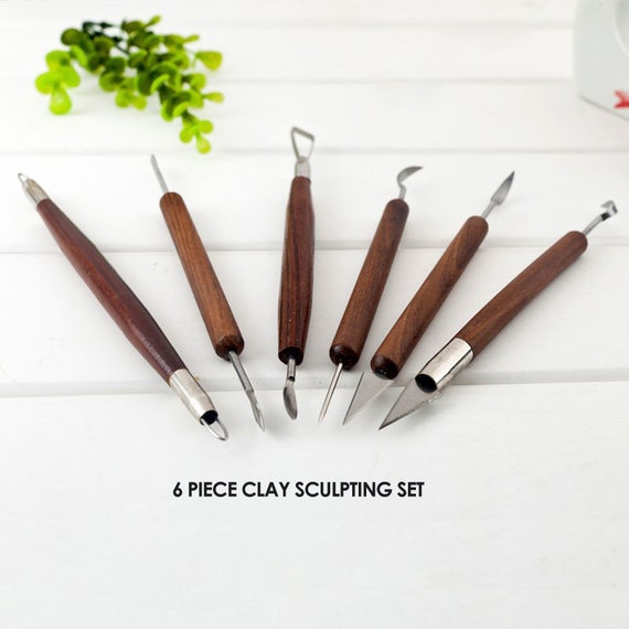Clay Sculpting Set, Wax, Doll, Sculpture Carving Pottery Tools Shapers Polymer Clay, Modeling Kit Tools - 6Pcs