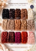 Mohair Doll Hair Weft 1.2m Hair Extension | Natural Doll Hair Weft | Hair Weaving Supplies for Dolls, Crafts and Wigs | Blythe, Waldorf