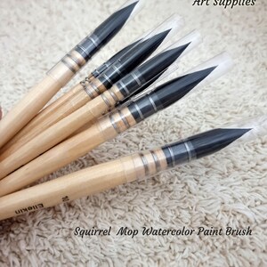 high quality squirrel mop headbrush watercolour