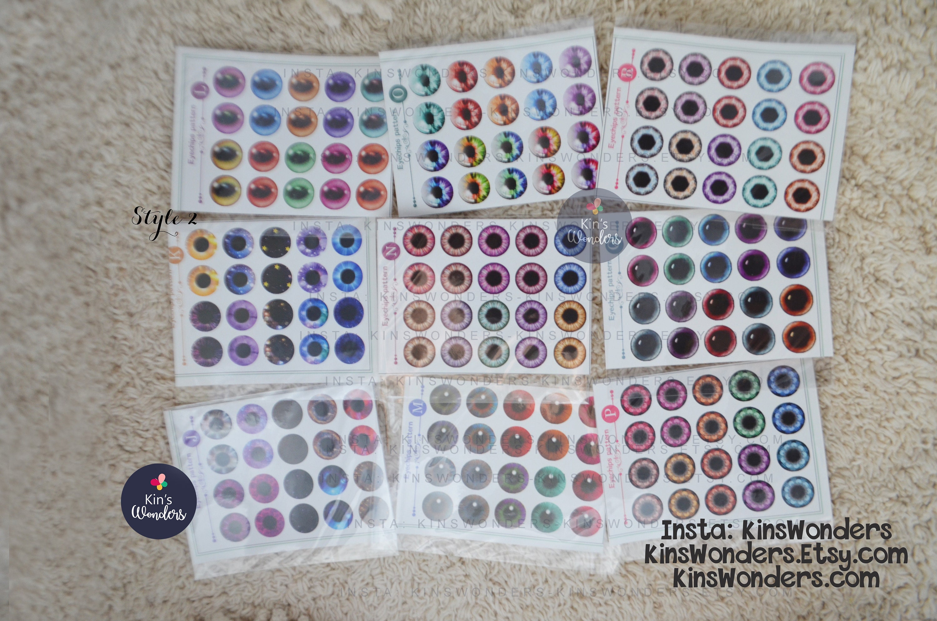 ブライスアイチップ✴︎６４✴︎ Blythe Eye Chips Blank Transparent 14mm Doll BJD Glass Eyechips