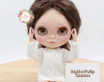 Blythe Pullip 18-inch Doll Glasses & Sunglasses Black Pink Gold Cute, fake Glasses, Custom Blythe, Doll Making OOAK Repaint Accessories