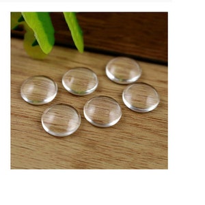 Blank Eye Chips for Dolls, Transparent 12 mm Doll BJD Glass chips, to Modify Repaint OOAK Custom Doll Making Supplies Patterns Eyes