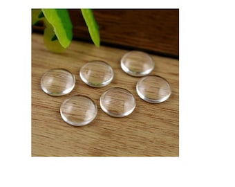 Blank Eye Chips for Dolls, Transparent 12 mm Doll BJD Glass chips, to Modify Repaint OOAK Custom Doll Making Supplies Patterns Eyes