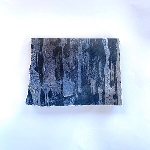 Peinture Card-Torn Edges Mixed Media Original Painting Recycled Edges Salutations Notecard-Handmade Contemporary Artwork-READY TO SHIP